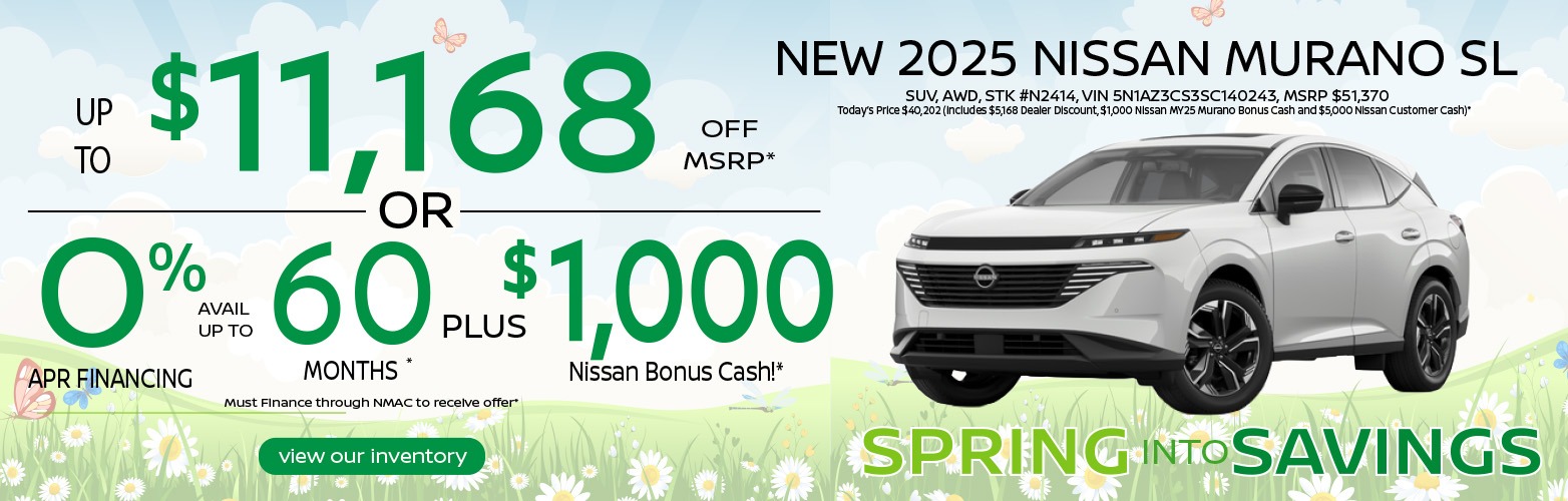 25 Nissan Murano Rate and Discount